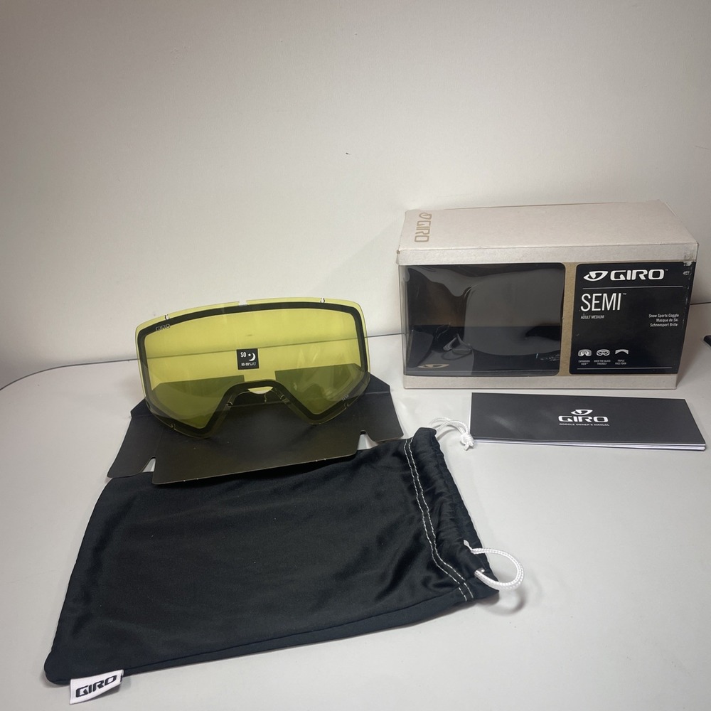 Giro Dylan Semi Yellow Replacement Lenses For Ski Goggles SO 80-99%VLT w Bag